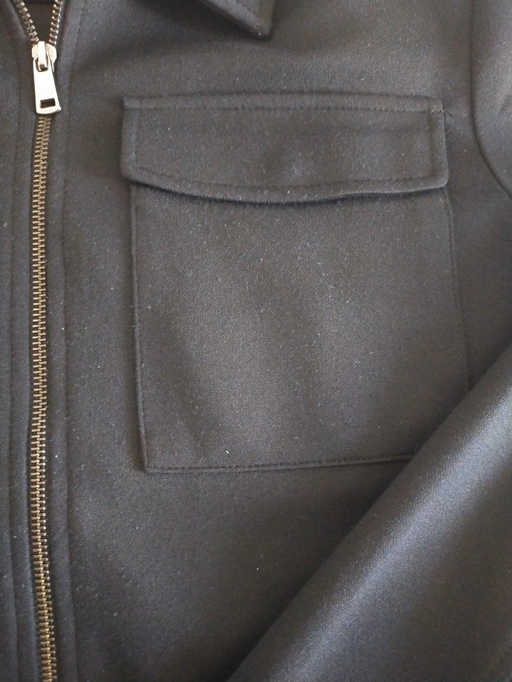 Erkek Siyah Fermuarlı Midi Ceket - Görsel 3