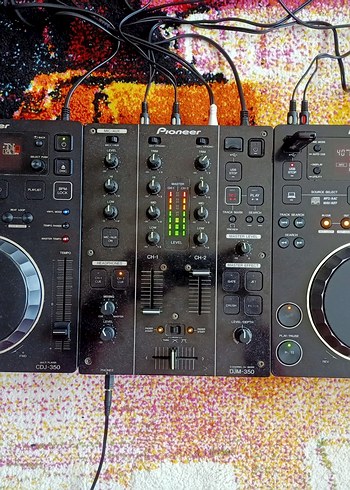 Pioneer DJ Setup Mixer CDJ350 + DJM350 - Görsel 2