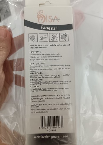 Pastel Pembe Takma Tırnak Seti - Görsel 2