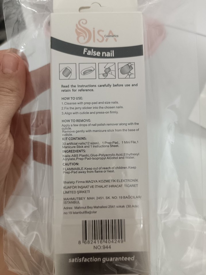 Pastel Pembe Takma Tırnak Seti - Görsel 2