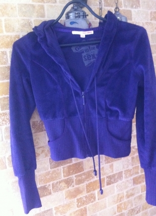 Tally Weijl mor polar kapüşonlu sweatshirt