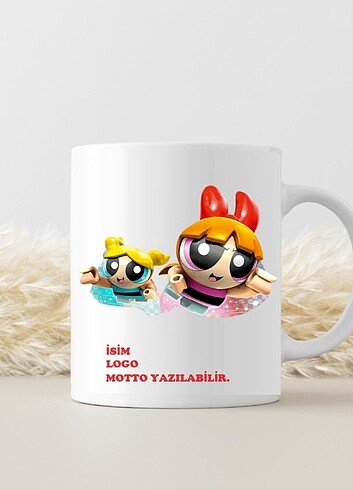 Powerpuff Baskılı Kupa Bardak