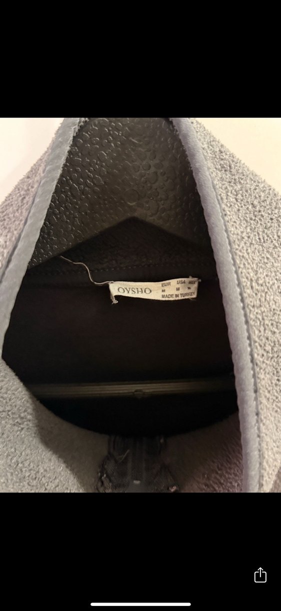 Oysho pelüş polar ceket - Görsel 3