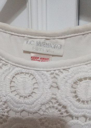 Kız Çocuk Beyaz Dantel Bohem Elbise - Görsel 2