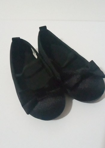 Kız Çocuk Siyah Fiyonk Detaylı Babet Ayakkabı - Görsel 2