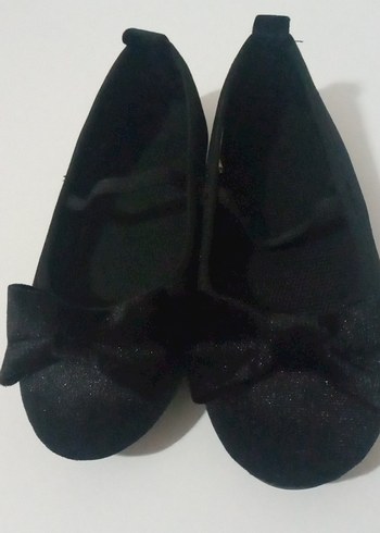 Kız Çocuk Siyah Fiyonk Detaylı Babet Ayakkabı - Görsel 3