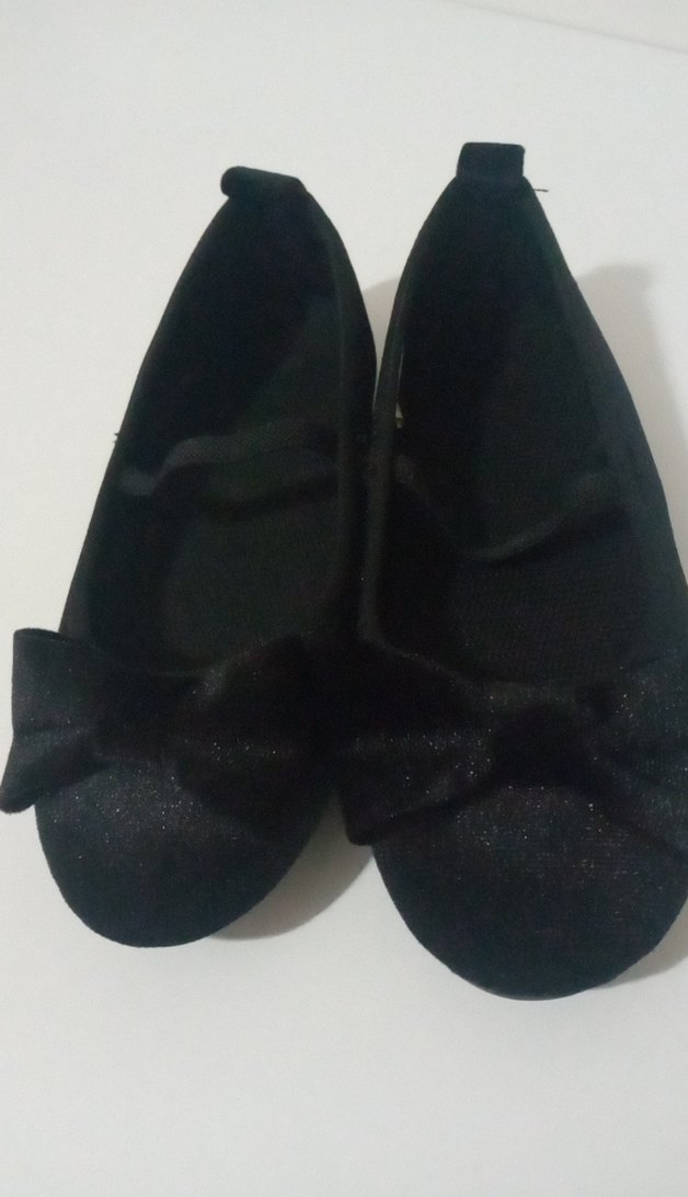 Kız Çocuk Siyah Fiyonk Detaylı Babet Ayakkabı - Görsel 3