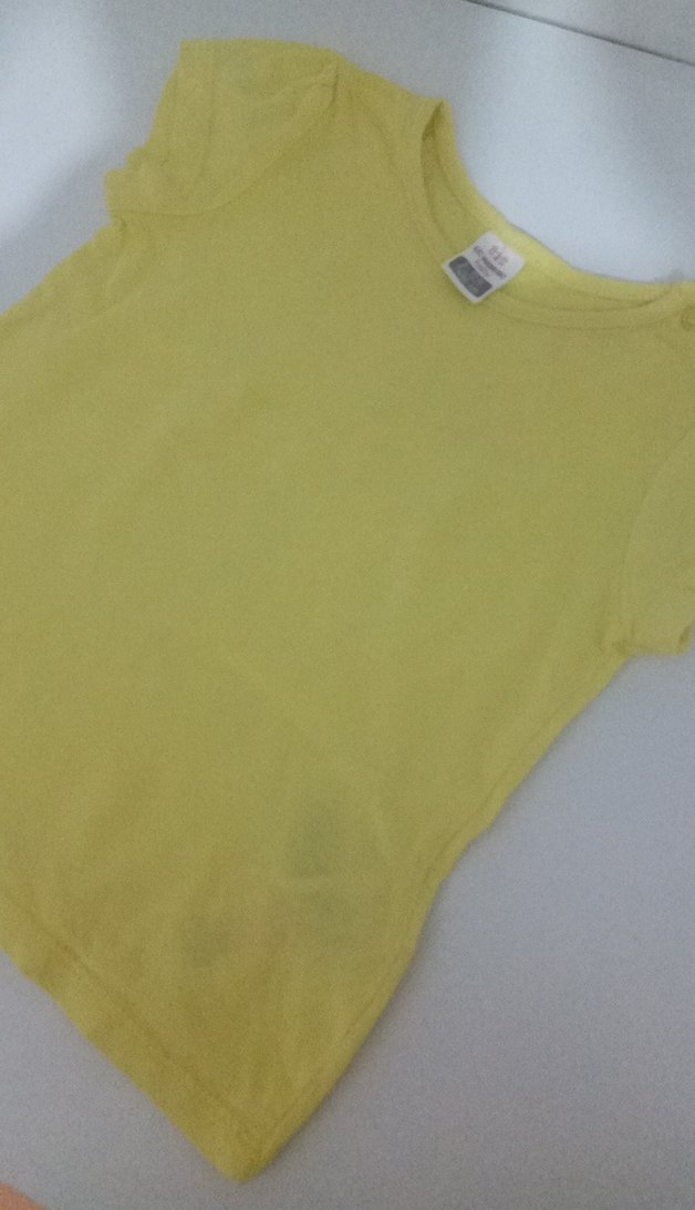 Kız Çocuk Sarı Kısa Kollu Tişört - Görsel 3