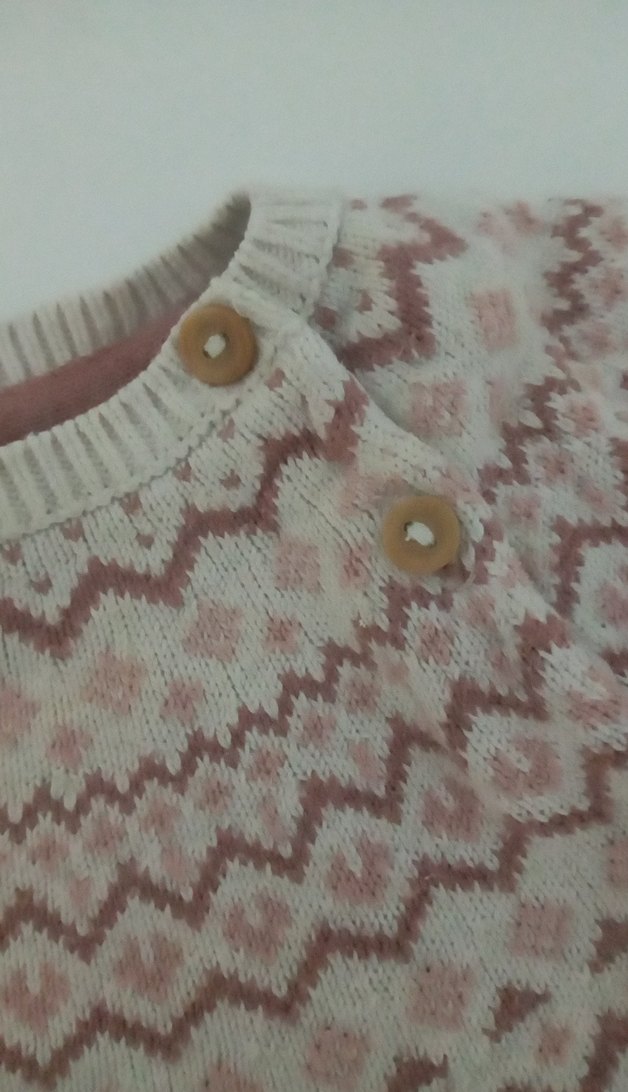 Bej Bohem Uzun Kollu kız Örgü Kazak - Görsel 2