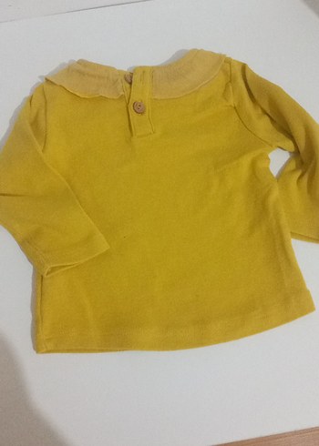 Kız Çocuk Sarı Fırfırlı Sweatshirt - Görsel 4