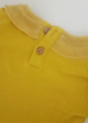 Kız Çocuk Sarı Fırfırlı Sweatshirt - Görsel 3