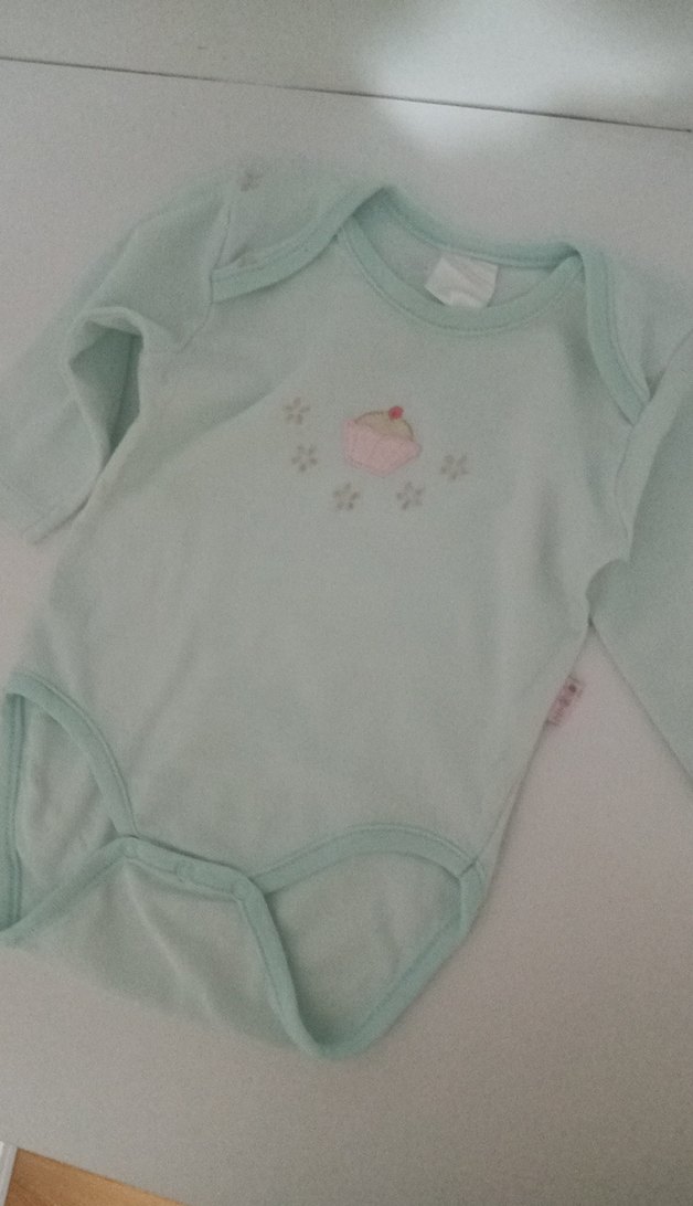 Mavi Bebek Kız Uzun Kollu Çıtçıtlı Body - Görsel 2