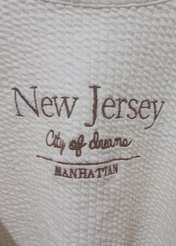 Beyaz Örgü Kadın Sweatshirt - Görsel 2