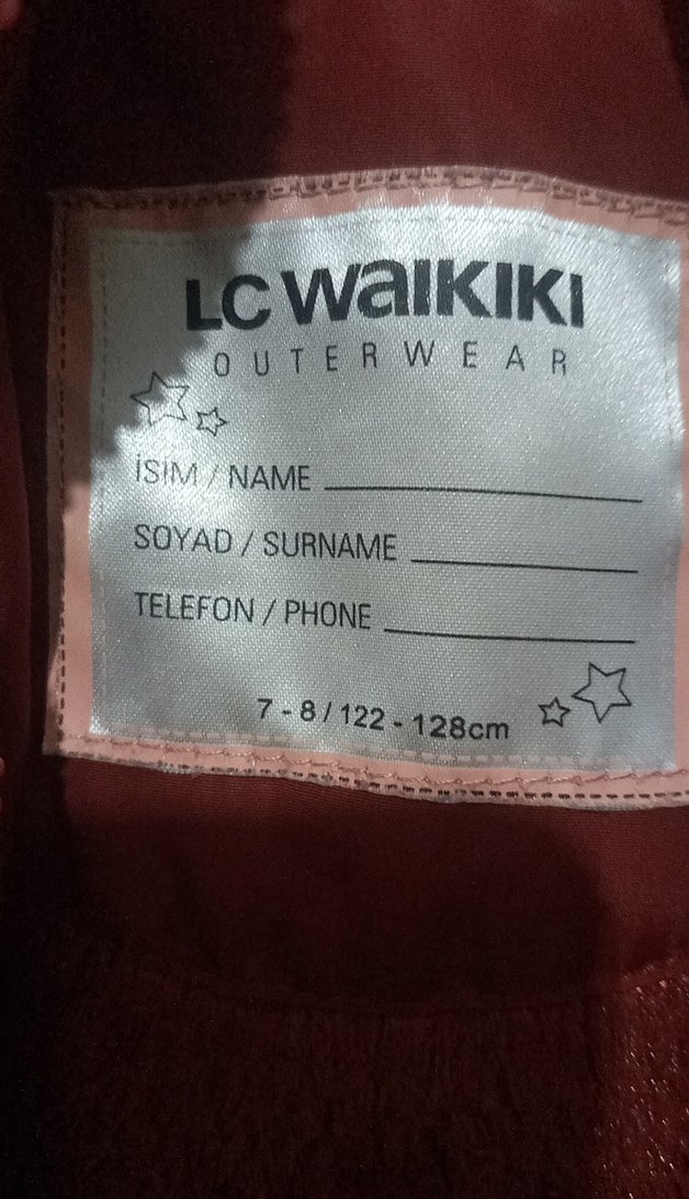 Bordo Parlak Fermuarlı Kız Montu - Görsel 3