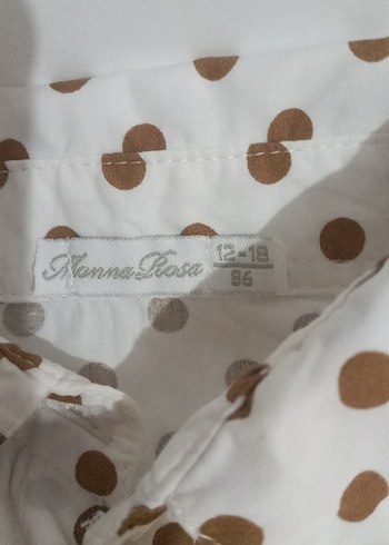 Bej Puantiyeli Erkek Çocuk Uzun Kollu Gömlek - Görsel 3