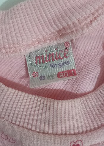 Pembe Nakışlı Örgü Bebek Kız Takımı - Görsel 4