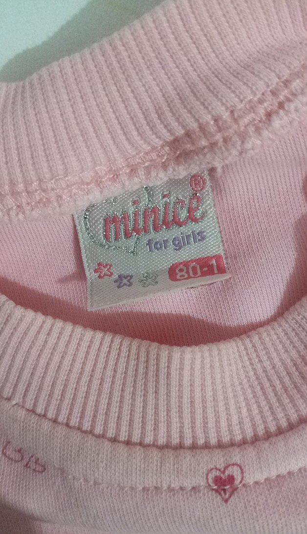 Pembe Nakışlı Örgü Bebek Kız Takımı - Görsel 4