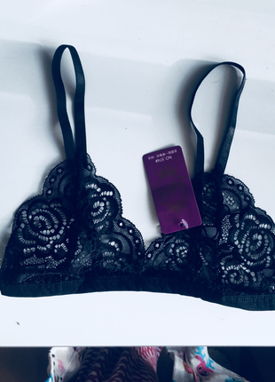 s Beden Siyah bralet 