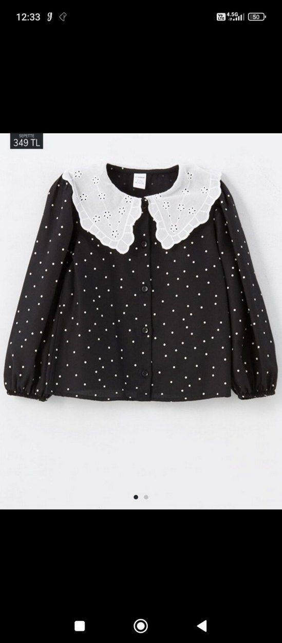 Örme Kirazlı Hırka,bebe yaka bluz ve deri görünümlü zara etek - Görsel 2