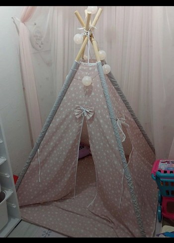 Pembe Çocuk Oyun Çadırı - Görsel 2