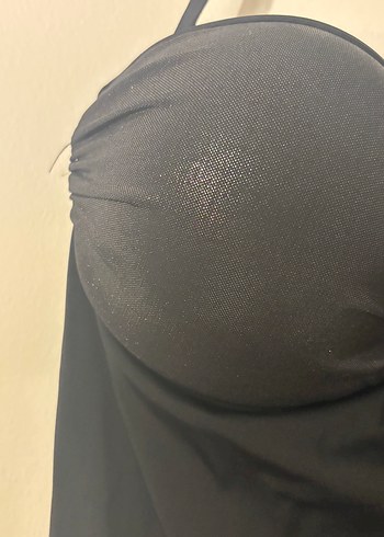 Tokalı Siyah Gotik Kadın Mayo - Görsel 4