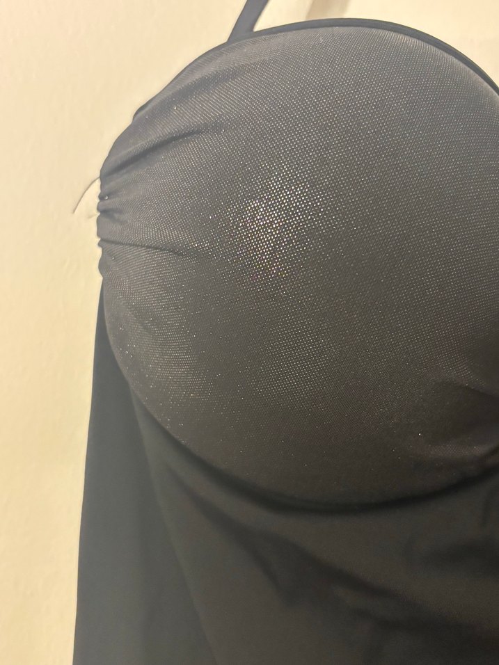 Tokalı Siyah Gotik Kadın Mayo - Görsel 4