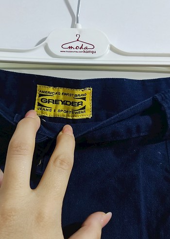 28 Beden Lacivert Midi Denim Mini Etek