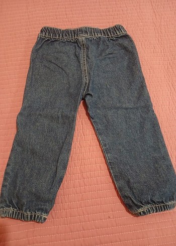 12-18 Ay Beden Erkek Çocuk Koyu Mavi Denim Pantolon