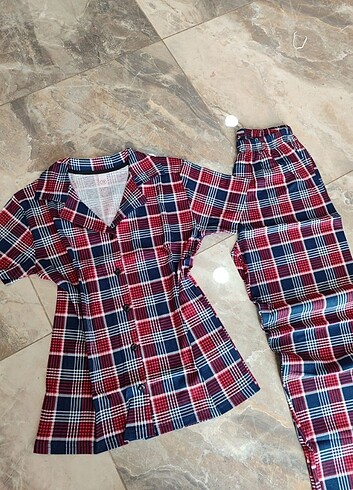 xxl Beden Kısa kollu pijama takımı