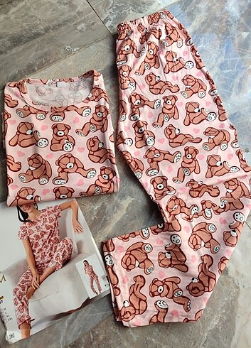 Diğer Tişörtlü pijama takımı yazlık 
