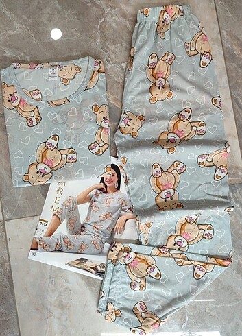 xl Beden Eğlenceli pijama takımı 
