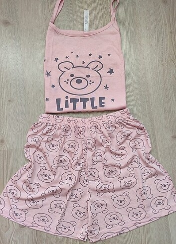 m Beden çeşitli Renk Şortlu pijama takımı penye yazlık 