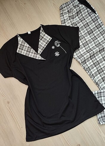 m Beden çeşitli Renk Kısa kollu pijama takımı 