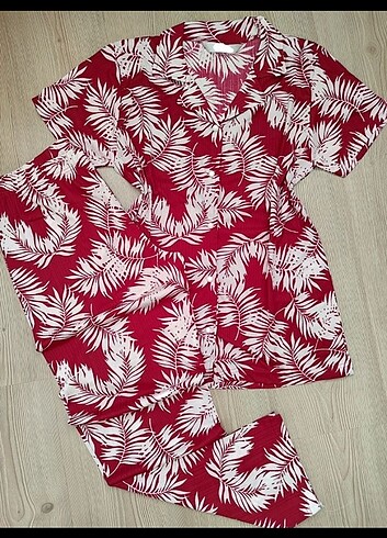 m Beden çeşitli Renk Gömlek pijama takımı