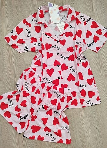 Gömlek yaka pijama takımı