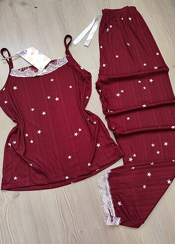 İp askılı pijama takımı