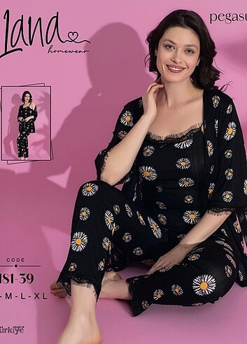 l Beden Sabahlıklı pijama takımı 