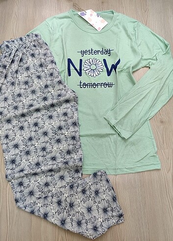 46 Beden Uzun kollu pijama takımı 