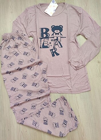 Kadın pijama takımı uzun kollu