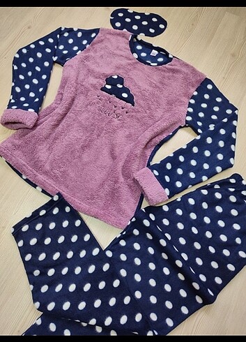 l Beden çeşitli Renk Polar pijama takımı