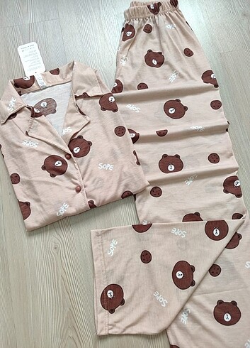 xl Beden çeşitli Renk Gömlek pijama takımı