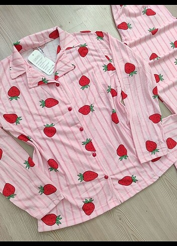 l Beden Gömlek pijama takımı