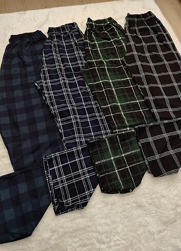Erkek tek alt pijama cepli ekoseli