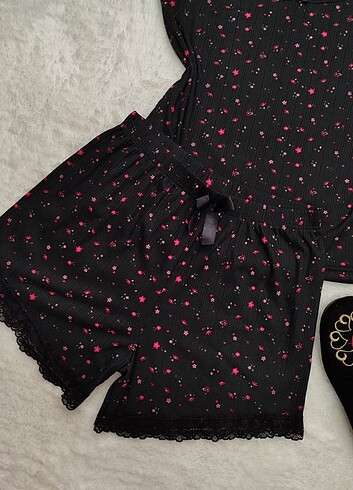 Diğer yazlık pijama takımı şortlu pegasus