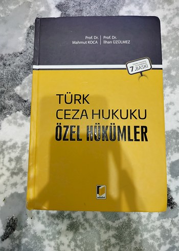 ceza hukuku Özel hükümler mahmut koca