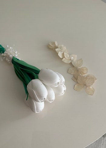 Drapeli Beyaz Uzun nikah söz isteme elbisesi - Görsel 6