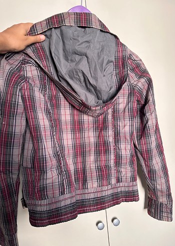 Düğmeli Gri Street Style Kadın Ceket - Görsel 4