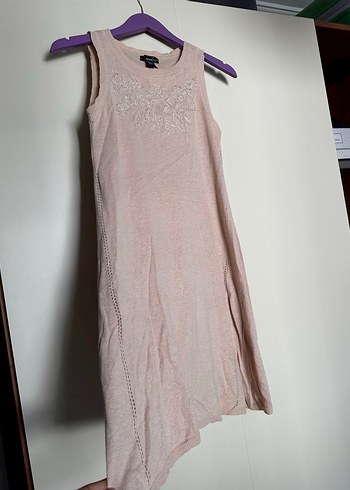 Mango Nakışlı Pamuklu Kadın elbise - Görsel 2