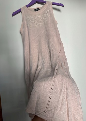 Mango Nakışlı Pamuklu Kadın elbise - Görsel 4