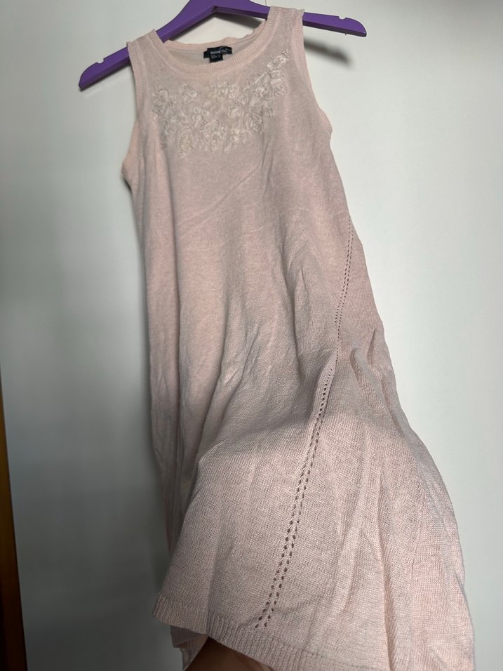 Mango Nakışlı Pamuklu Kadın elbise - Görsel 4